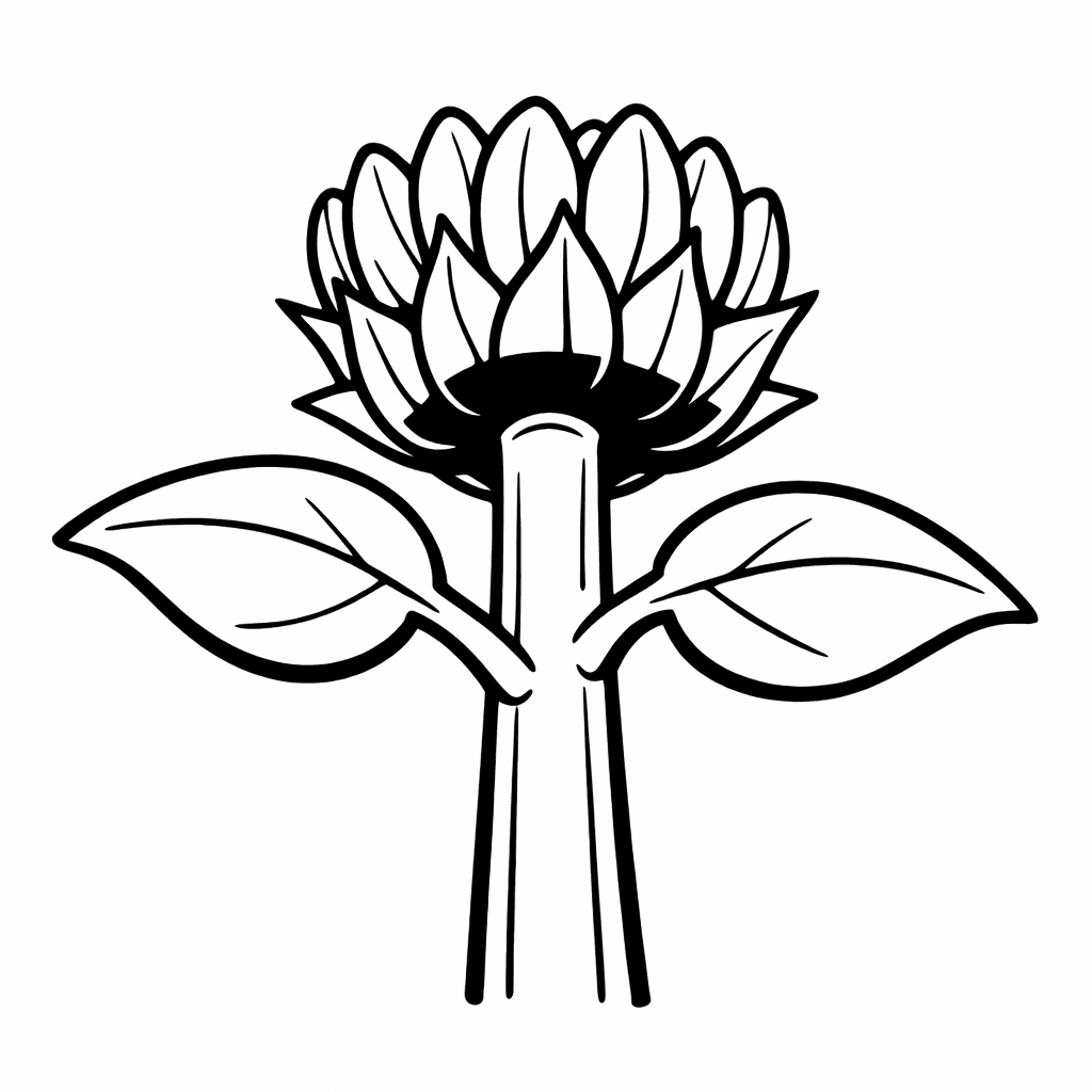Free printable coloring page: Object Only: Two Or Three Sunflowers Side By…, for ages 3-6