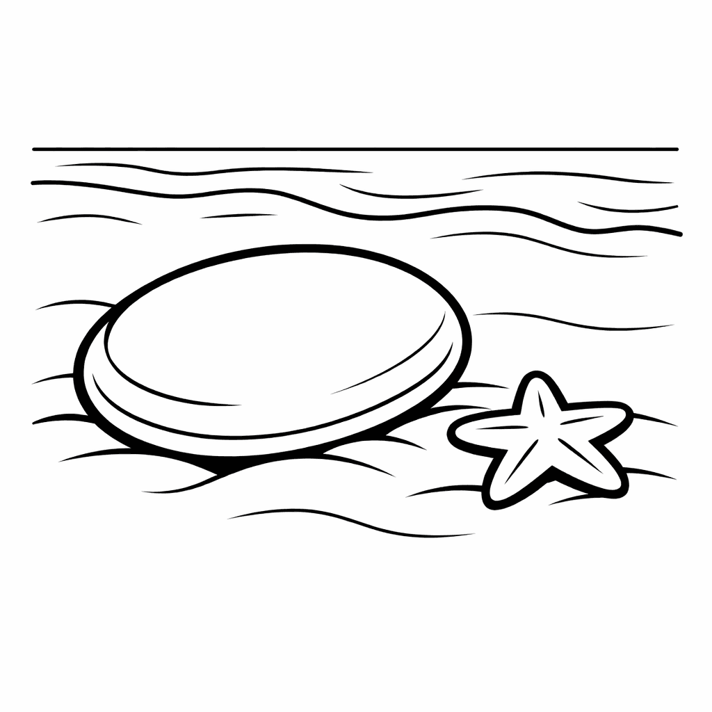 Free printable coloring page: Seashell Single, for ages 3-6