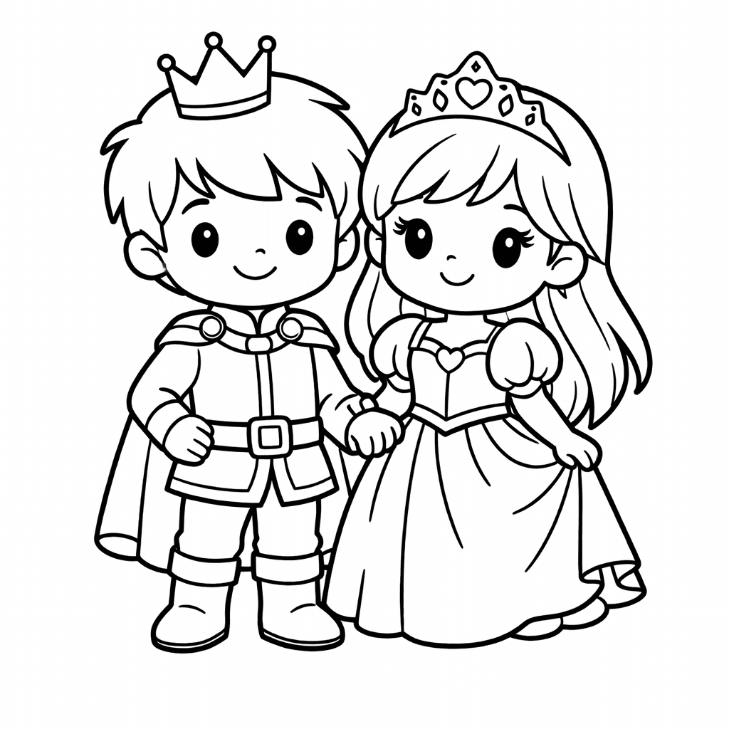 Prince Coloring Page — A Brave Prince Crossing A Bridge Over A…
