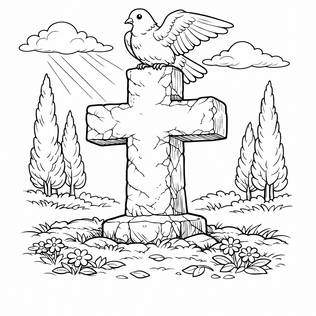 Free printable coloring page: Dove Flying, for ages 7-12