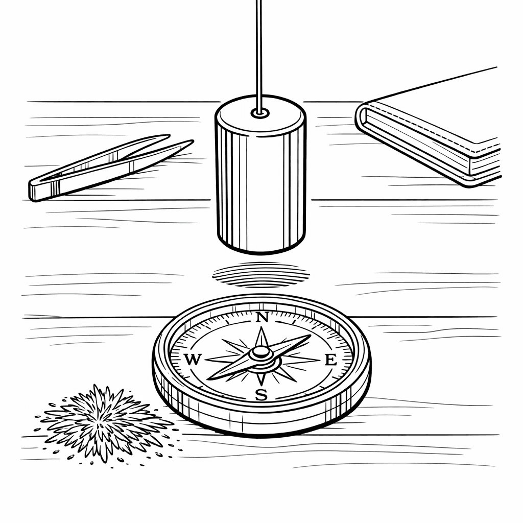 Free printable coloring page: Magnet Simple, for ages 7-12