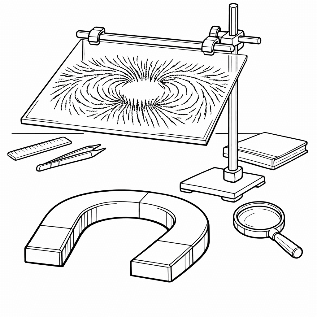 Free printable coloring page: Object Only: Two Or Three Magnets Side By…, for ages 7-12