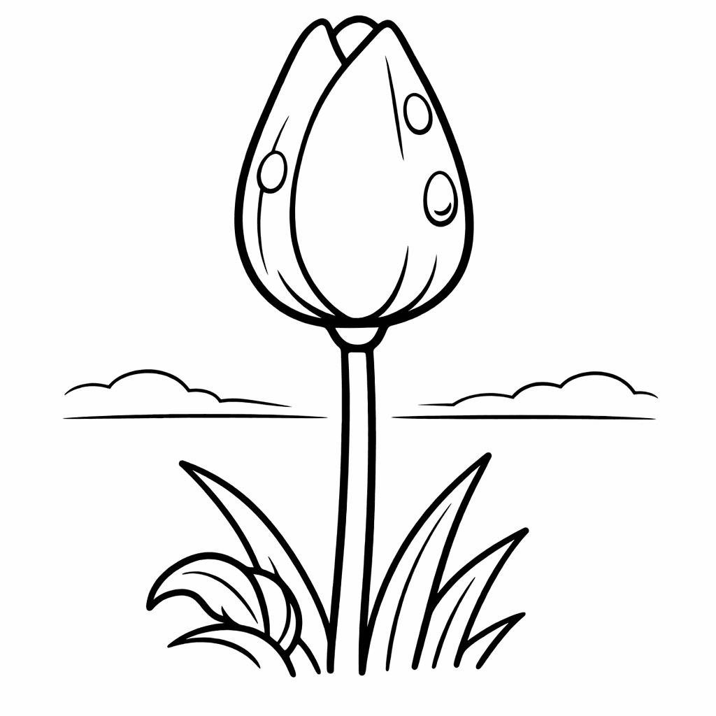 Free printable coloring page: Sunflower Spring, for ages 3-6