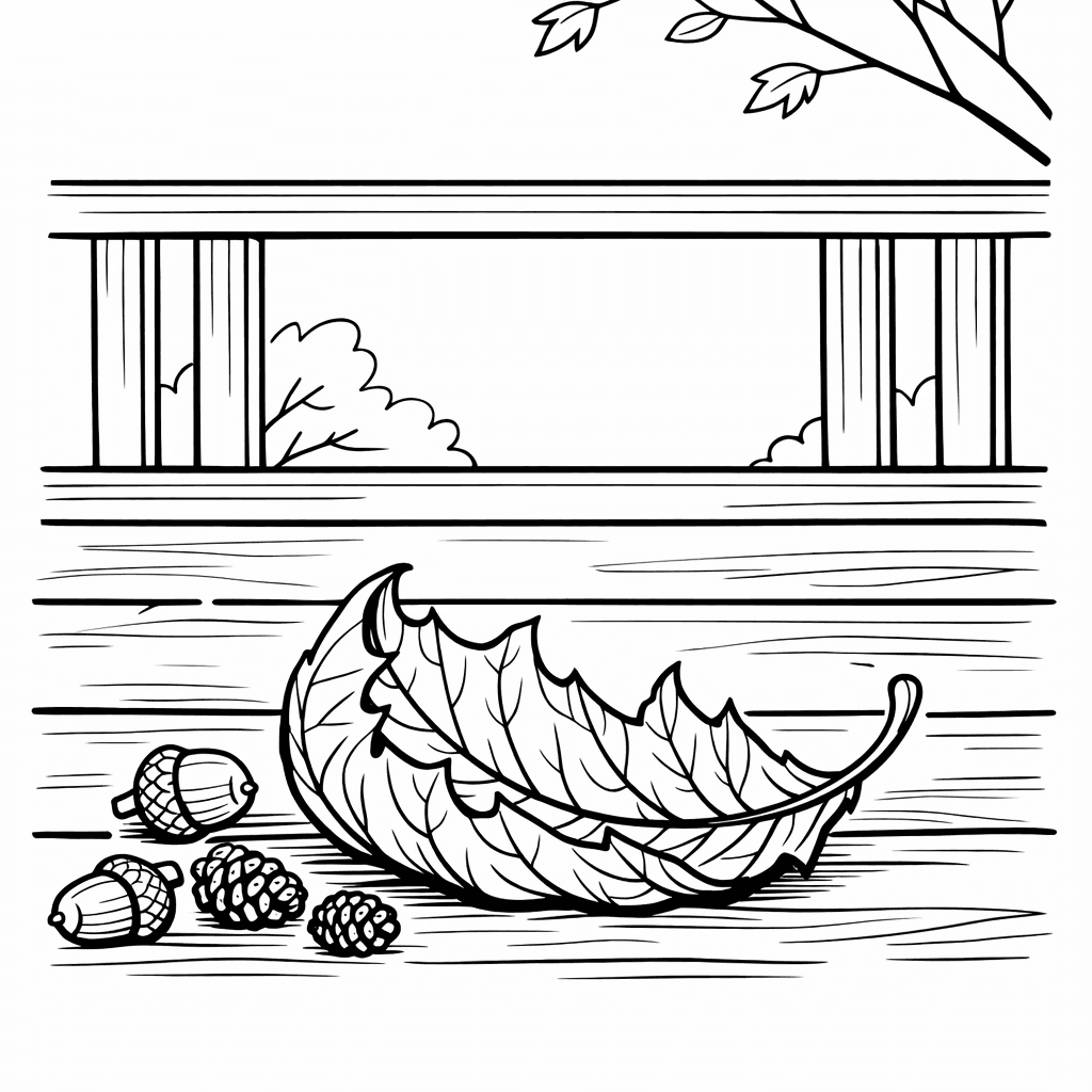 Free printable coloring page: Object Only: Two Or Three Leafs Side By…, for ages 7-12