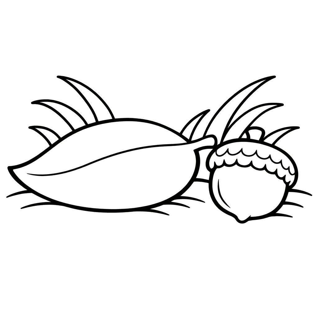 Free printable coloring page: Maple Leaf, for ages 3-6