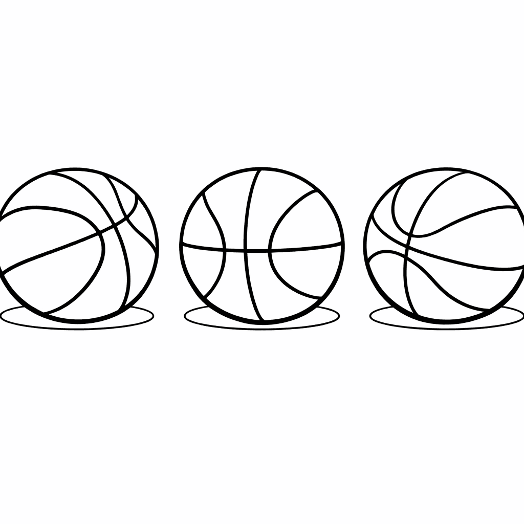 Free printable coloring page: Basketball Court, for ages 7-12