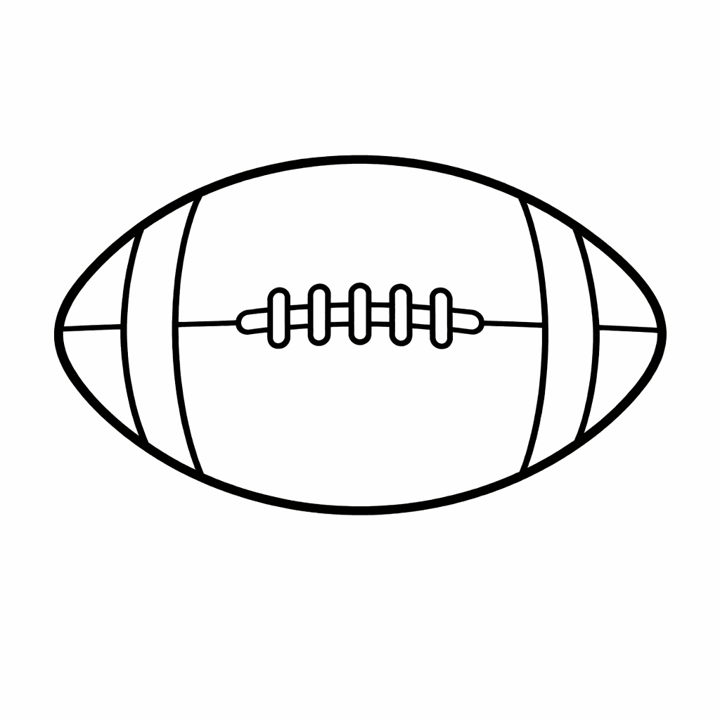 Free printable coloring page: Football Field, for ages 3-6