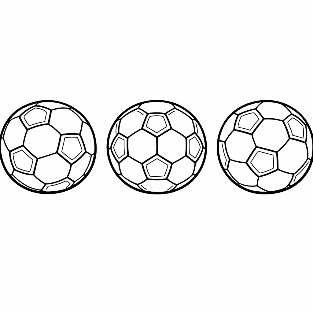 Free printable coloring page: Soccer Ball, for ages 7-12
