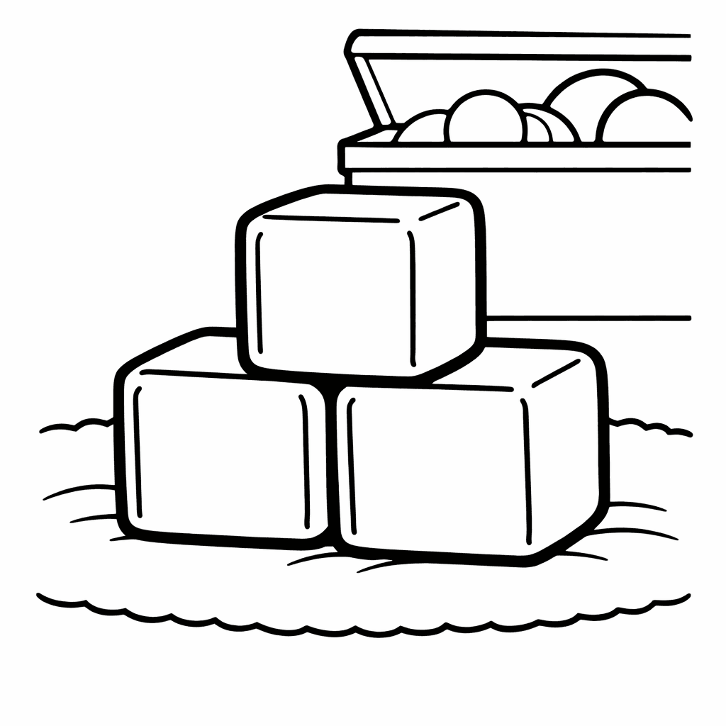 Free printable coloring page: Block Tower, for ages 3-6