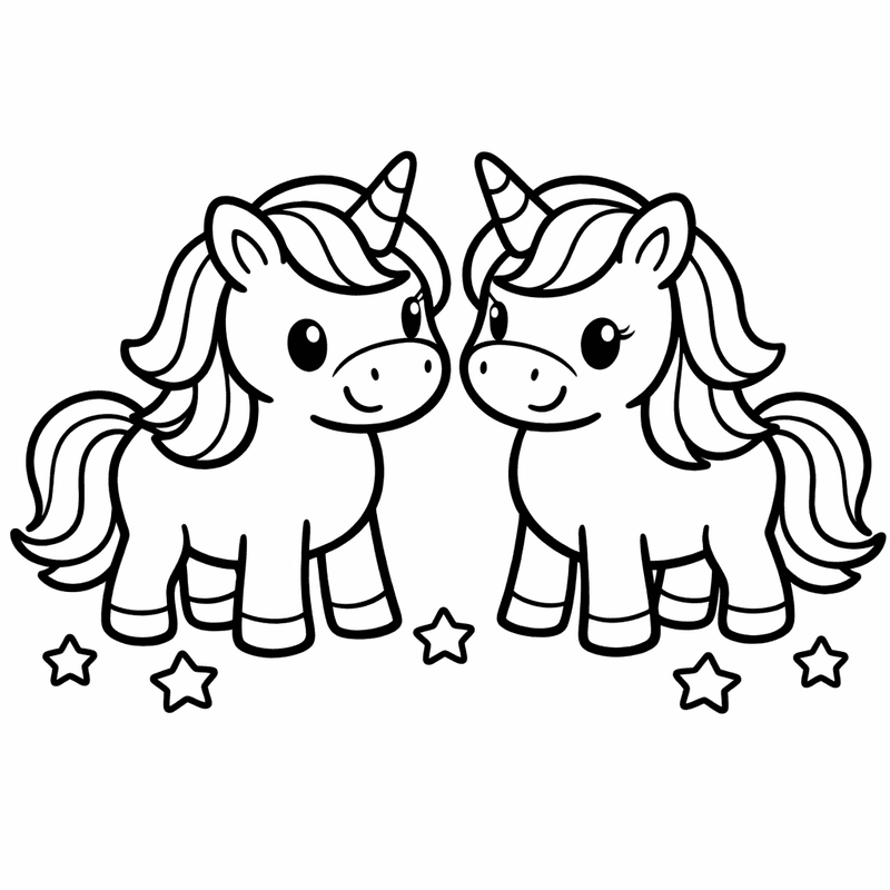 Free printable coloring page: Unicorn Jumping Rainbow, for ages 3-6