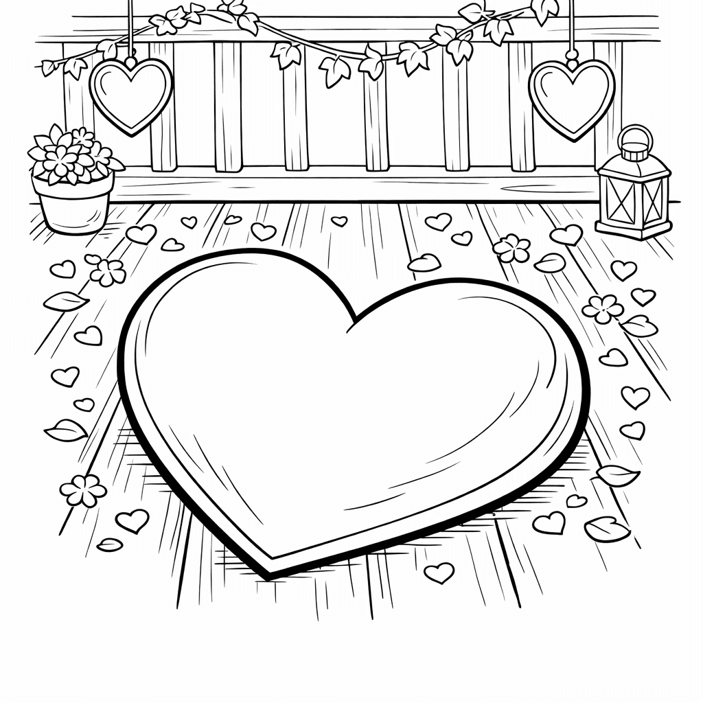 Free printable coloring page: Object Only: Two Or Three Hearts Side By…, for ages 7-12