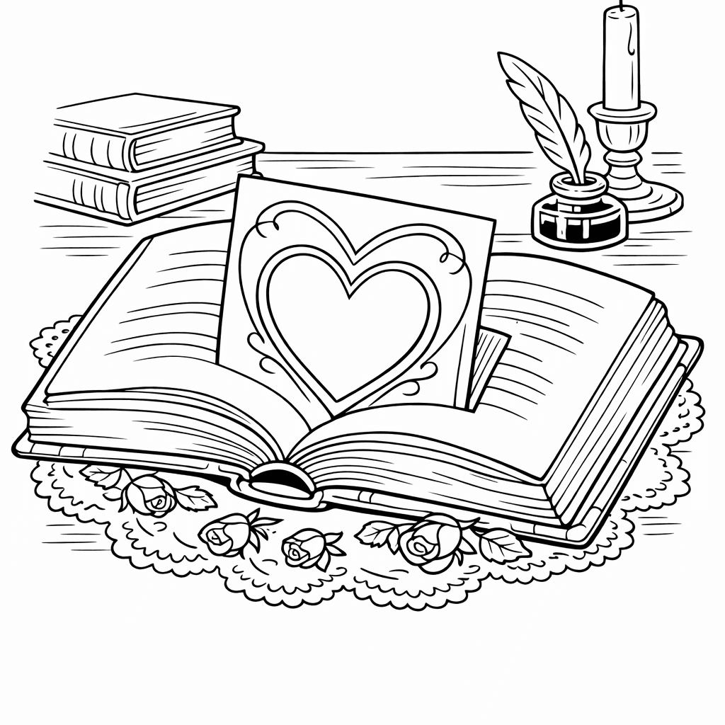 Free printable coloring page: Card Simple, for ages 7-12