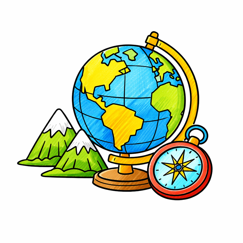Geography Coloring Pages | Free Printables