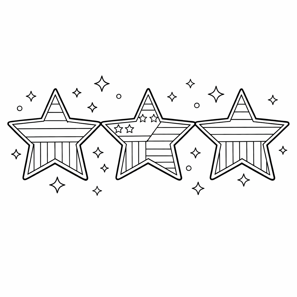 Star Coloring Page — Object Only: A Cute Star With Clean Outlines, No Background