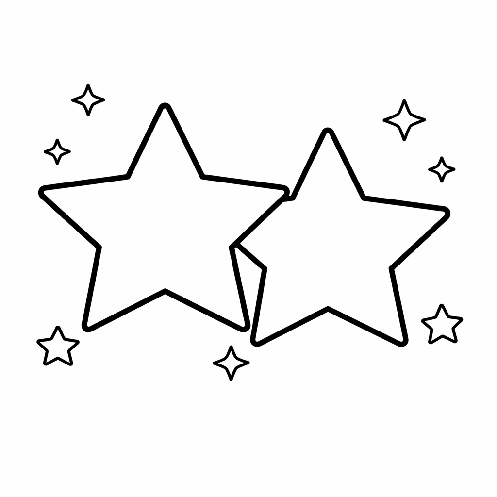 Star Coloring Page — Star Simple