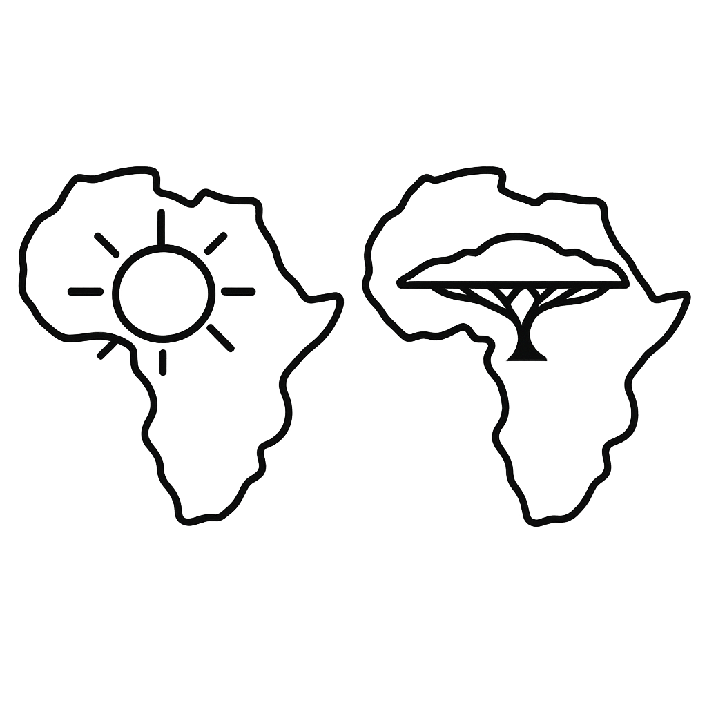 Africa Coloring Page — Continent Map Simple