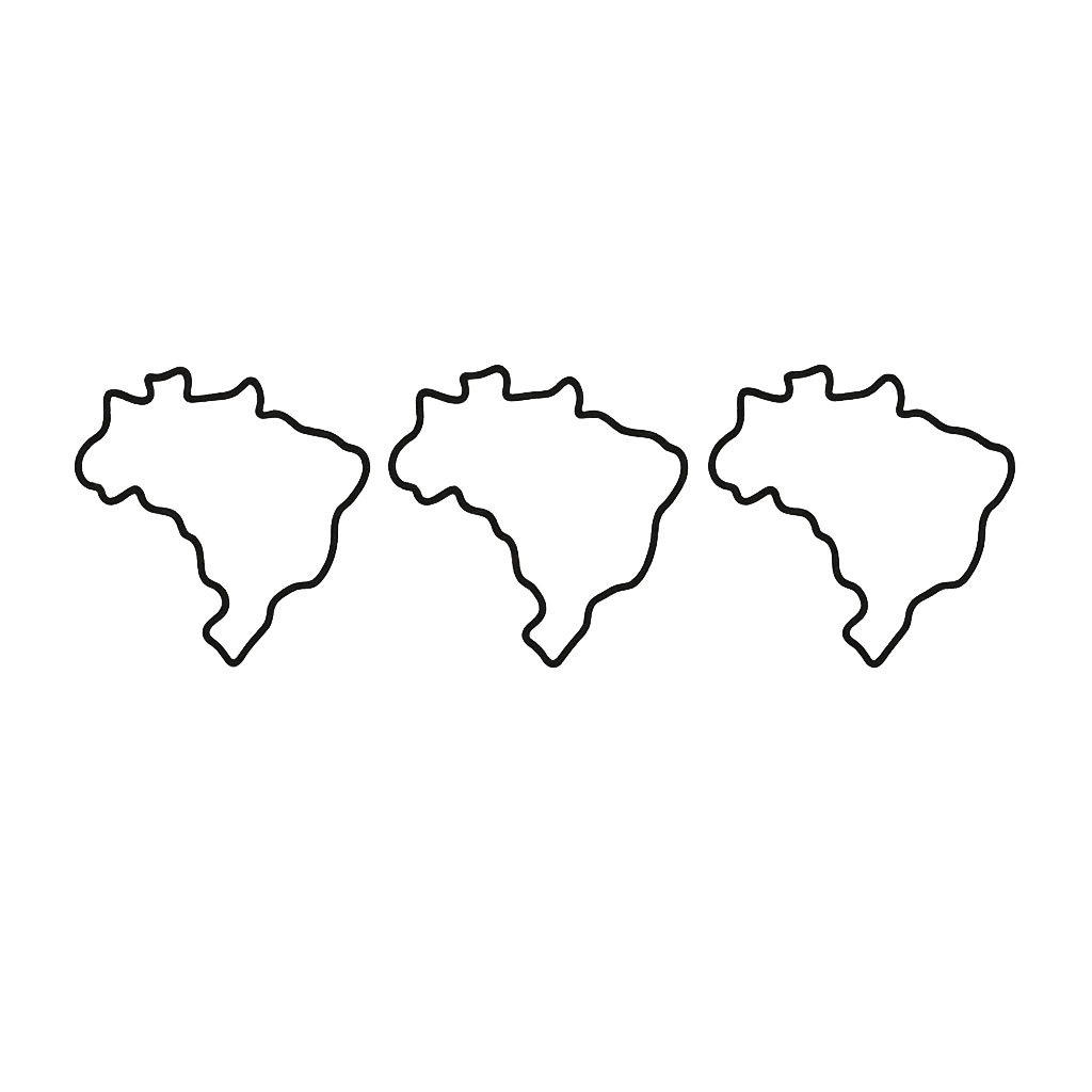 Brazil Coloring Page — Brazil Map Outline