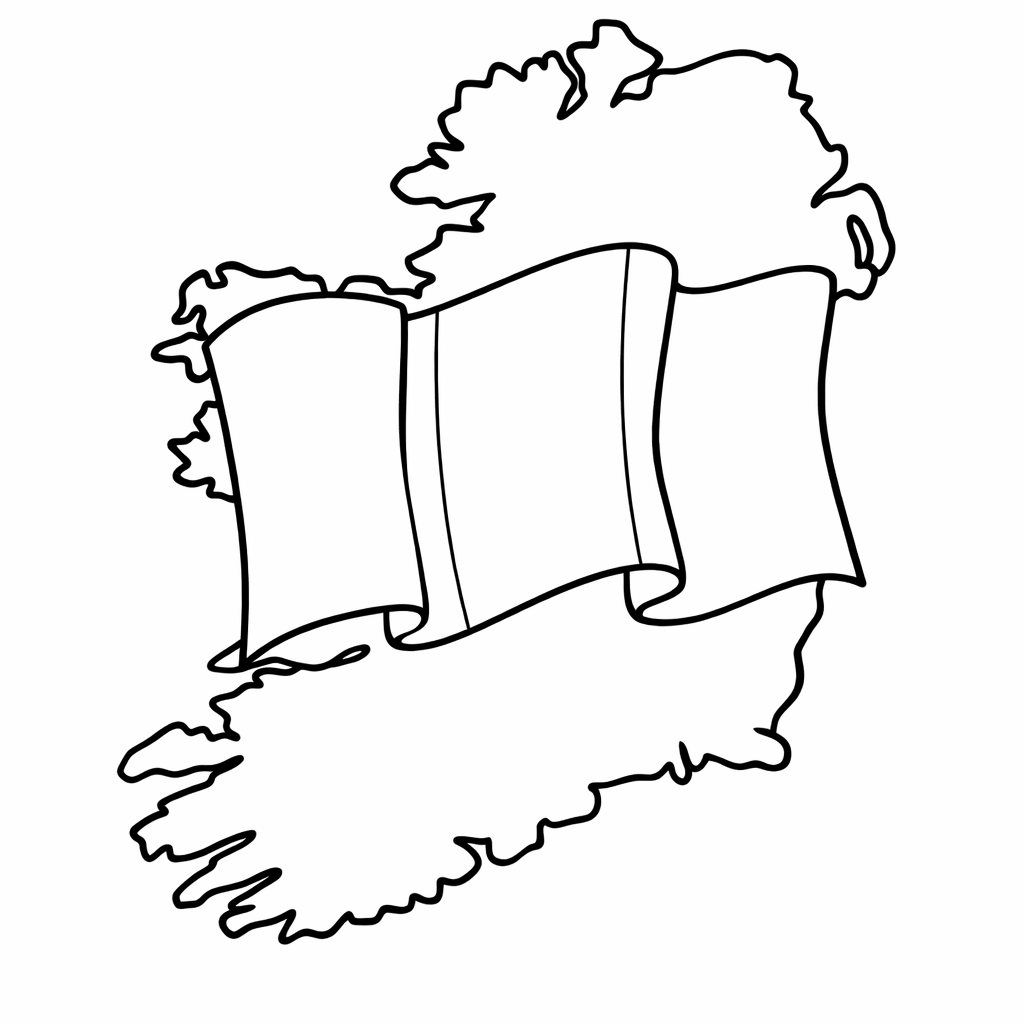 Ireland Coloring Page — Object Only: Two Or Three Irelands Side By…