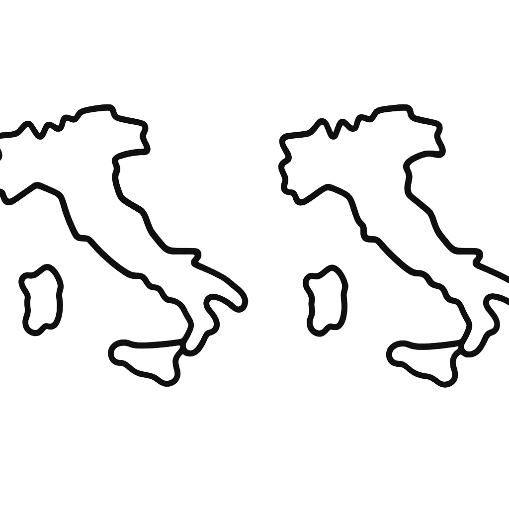 Italy Coloring Page — Italy Flag