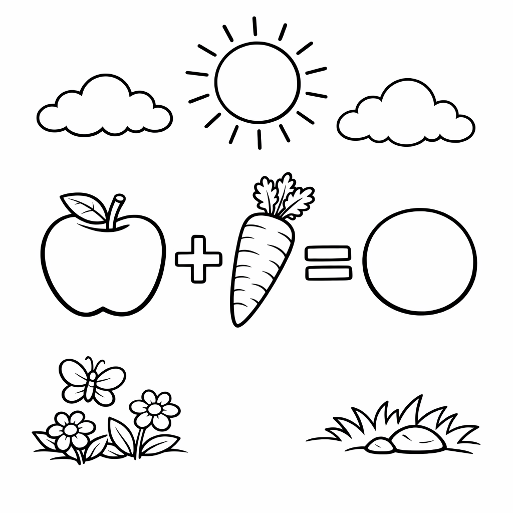 Algebra Basics Coloring Page — Variable Letter X