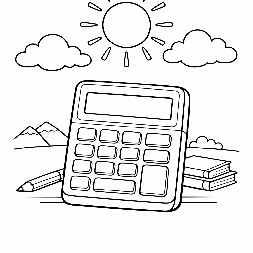 Decimals Coloring Page — Money Coins With Decimals