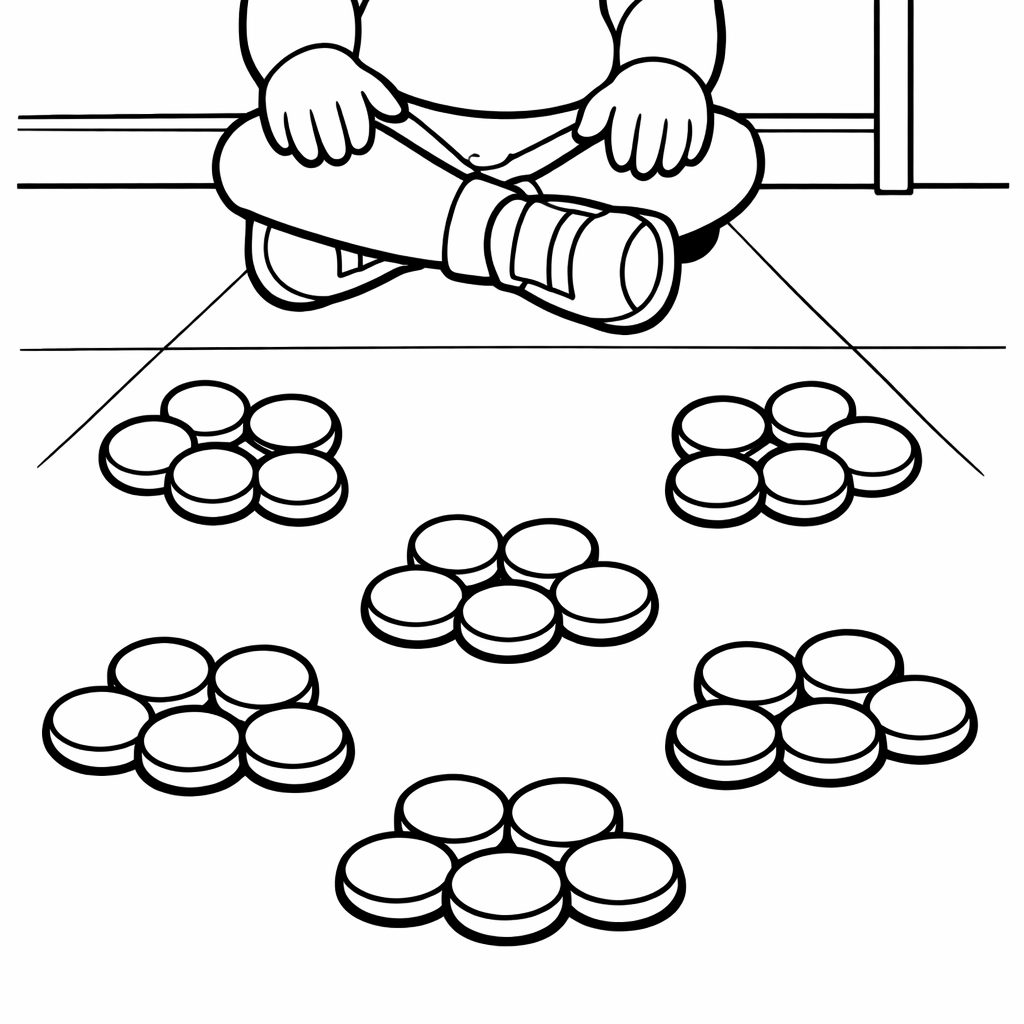 Multiplication Coloring Page — Dragon With Number Sections