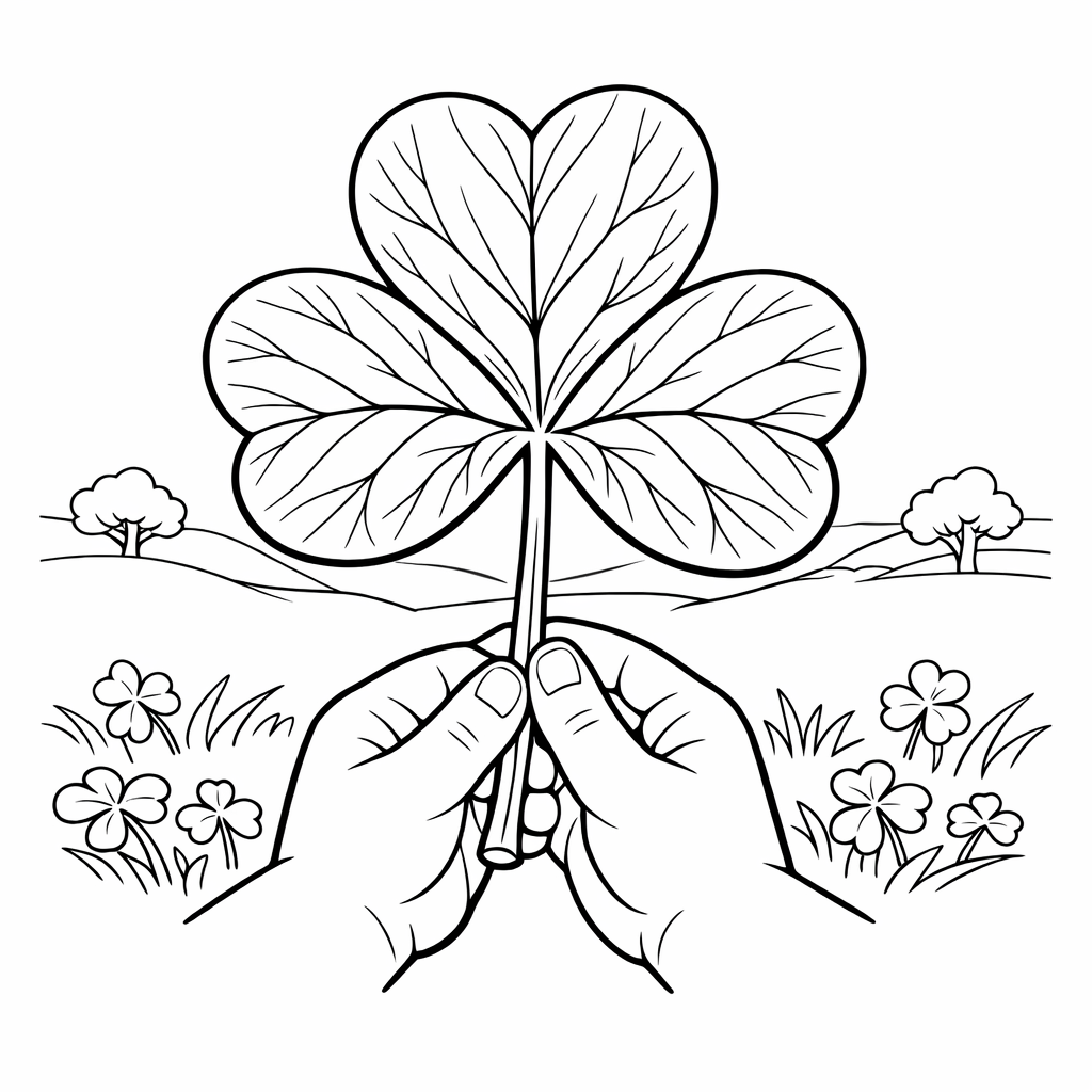 Shamrock Coloring Page — Shamrock Simple