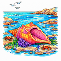 Shell Coloring Pages | Free Printables